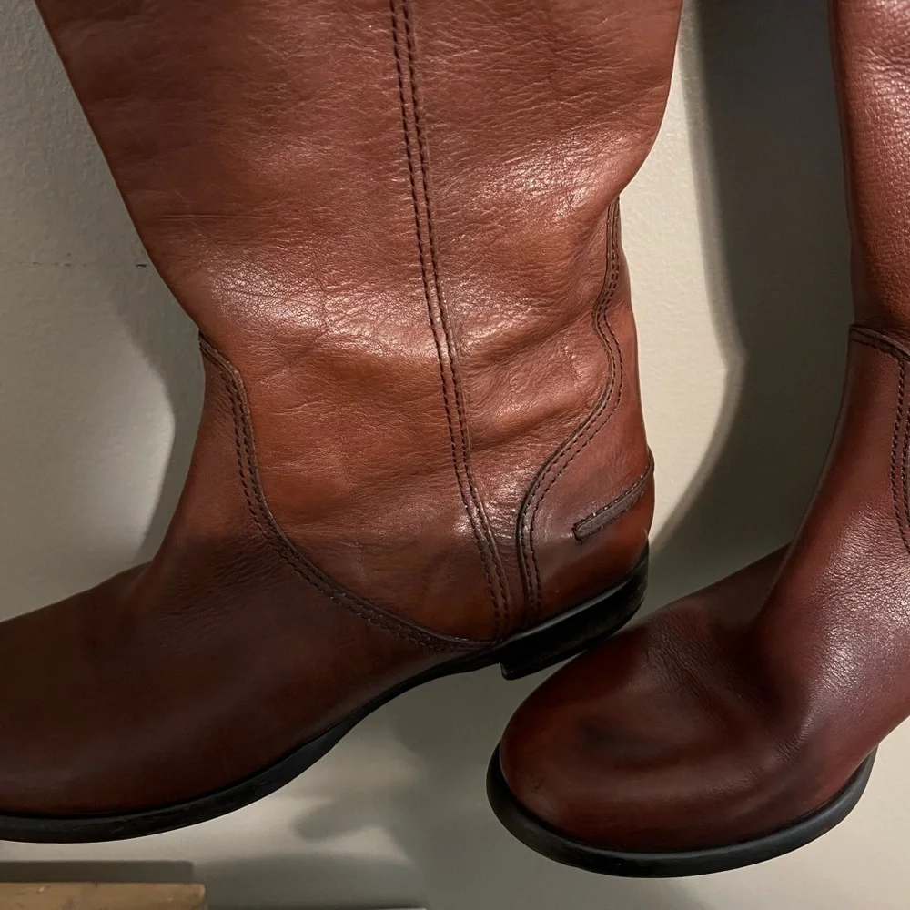 Madewell Brown Leather Over the Knee Boots
